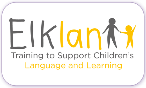 A standardised image for one of Louise Dawson's Partner companies - the company logo within a white rectangle with rounded corner for use on Louise's homepage. Elklan Training.