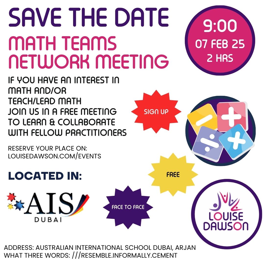 An inage showing details for the free Maths Network event on 7th February 2025