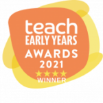 each Early Years Awards winner badge for 2021