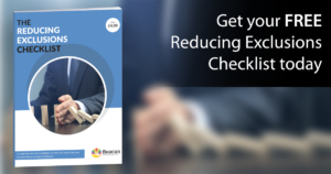 FREE download reducing exclusions checklist