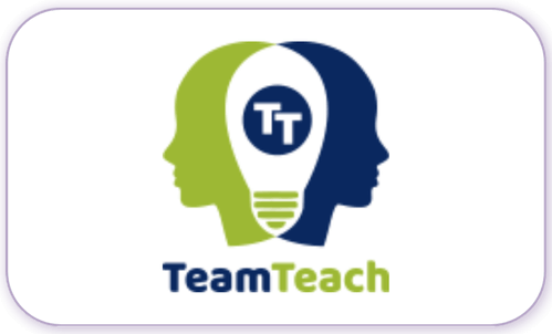 A standardised image for one of Louise Dawson's Partner companies - the company logo within a white rectangle with rounded corner for use on Louise's homepage. Team Teach