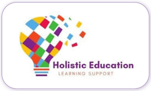 A standardised image for one of Louise Dawson's Partner companies - the company logo within a white rectangle with rounded corner for use on Louise's homepage. Holistic Education Dubai