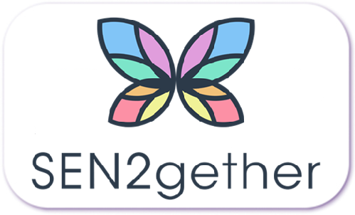 A standardised image for one of Louise Dawson's Partner companies - the company logo within a white rectangle with rounded corner for use on Louise's homepage. SEN2gether