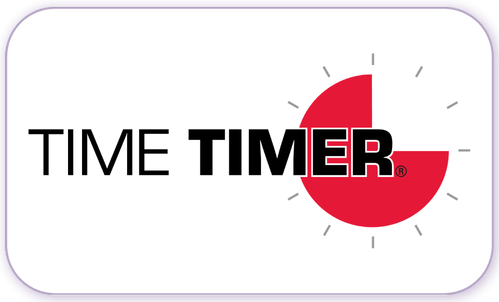 A standardised image for one of Louise Dawson's Partner companies - the company logo within a white rectangle with rounded corner for use on Louise's homepage. Time Timer