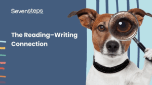 An image placeholder, showing a dog with a magnifying glass, for a short introduction video about Seven Steps writing.