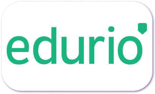 A standardised image for one of Louise Dawson's Partner companies - the company logo within a white rectangle with rounded corner for use on Louise's homepage. Edurio