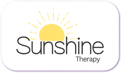 A standardised image for one of Louise Dawson's Partner companies - the company logo within a white rectangle with rounded corner for use on Louise's homepage. Sunshine Therapy Dubai