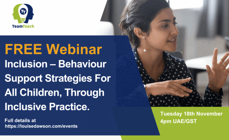 FREE Webinar! Inclusion – Behaviour Support Strategies For All Children ...