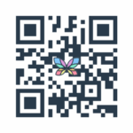 A QR code that allows the SEN2gether app to be downloaded to your mobile device. The QR code has the multi-coloured SEN2gether butterfly logo at its centre.