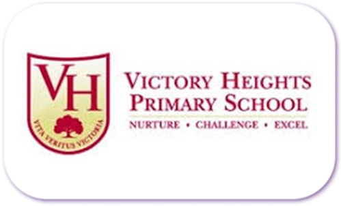 A standardised image for one of Louise Dawson's Partner companies - the company logo within a white rectangle with rounded corner for use on Louise's homepage. Victory Heights Primary School, Dubai Sports City.