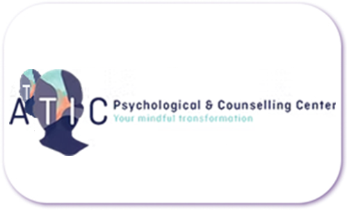A standardised image for one of Louise Dawson's Partner companies - the company logo within a white rectangle with rounded corner for use on Louise's homepage. ATIC Psychological and Counselling Center