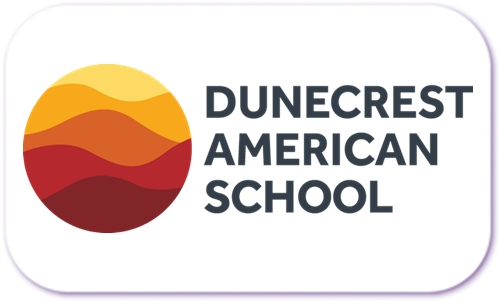 A standardised image for one of Louise Dawson's Partner companies - the company logo within a white rectangle with rounded corner for use on Louise's homepage. Dunecrest American School, Dubai
