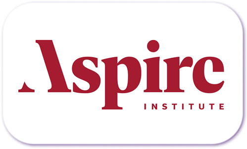 A standardised image for one of Louise Dawson's Partner companies - the company logo within a white rectangle with rounded corner for use on Louise's homepage. Aspire Institute