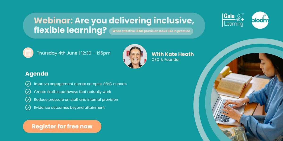 An image showing summary details of a free CPD webinar by Gaia Learning on 4 June at 3:3pm GST/UAE. The webinar will look at a number of aspects drawn from real-world experience. Fill details are in the event listing.