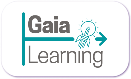 A standardised image for one of Louise Dawson's Partner companies - the company logo within a white rectangle with rounded corner for use on Louise's homepage. Gaia Learning