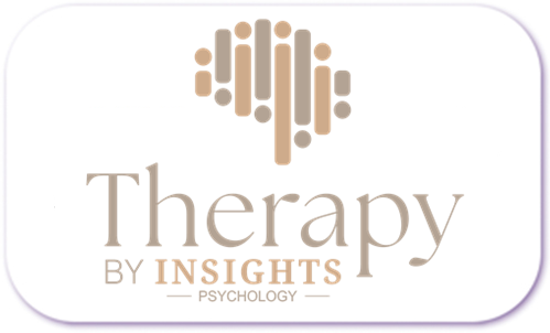 A standardised image for one of Louise Dawson's Partner companies - the company logo within a white rectangle with rounded corner for use on Louise's homepage. Therapy by Insights