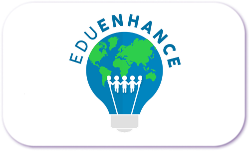 A standardised image for one of Louise Dawson's Partner companies - the company logo within a white rectangle with rounded corner for use on Louise's homepage. EduEnhance