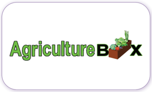 A standardised image for one of Louise Dawson's Partner companies - the company logo within a white rectangle with rounded corner for use on Louise's homepage. AgricultureBox.