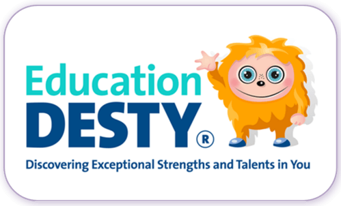 A standardised image for one of Louise Dawson's Partner companies - the company logo within a white rectangle with rounded corner for use on Louise's homepage. Education DESTY.