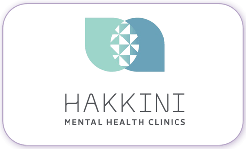 A standardised image for one of Louise Dawson's Partner companies - the company logo within a white rectangle with rounded corner for use on Louise's homepage. Hakkini Mental Health Clinics