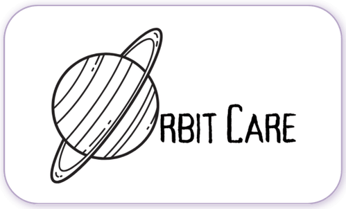 A standardised image for one of Louise Dawson's Partner companies - the company logo within a white rectangle with rounded corner for use on Louise's homepage. Orbit Care Dubai