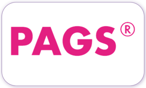 A standardised image for one of Louise Dawson's Partner companies - the company logo within a white rectangle with rounded corner for use on Louise's homepage. PAGS IEP solutions for schools