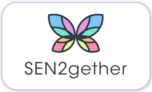 A standardised image for one of Louise Dawson's Partner companies - the company logo within a white rectangle with rounded corner for use on Louise's homepage. SEN2gether.