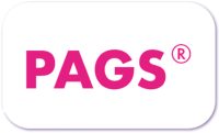 A standardised image for one of Louise Dawson's Partner companies - the company logo within a white rectangle with rounded corner for use on Louise's homepage. PAGS IEP solutions for schools